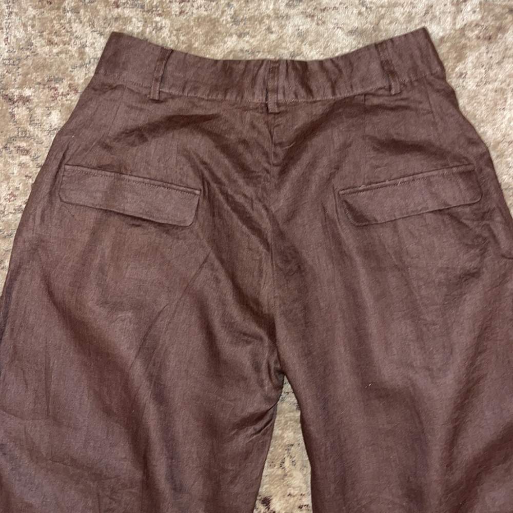 AEXAE High Rise Linen Trouser - Picture 9 of 11